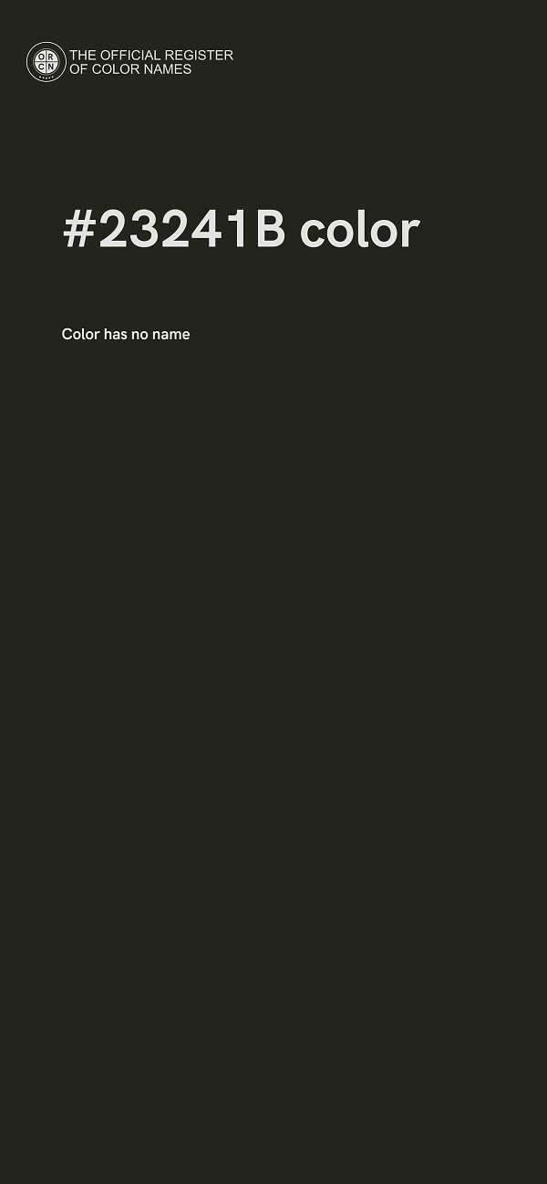 #23241B color image