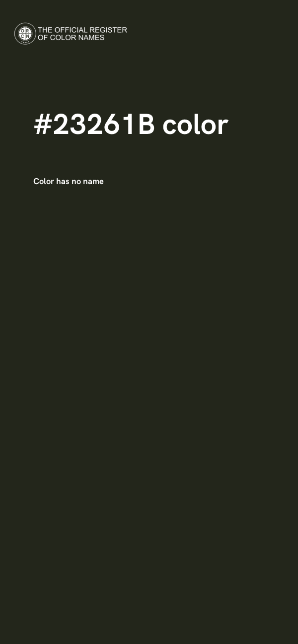 #23261B color image