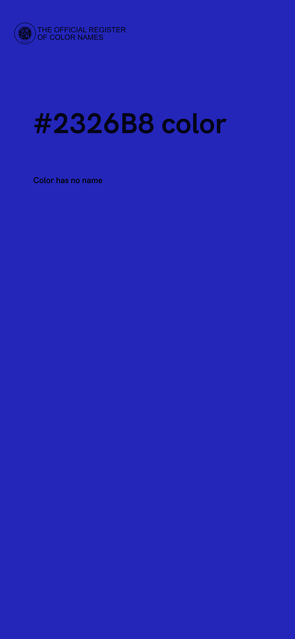 #2326B8 color image