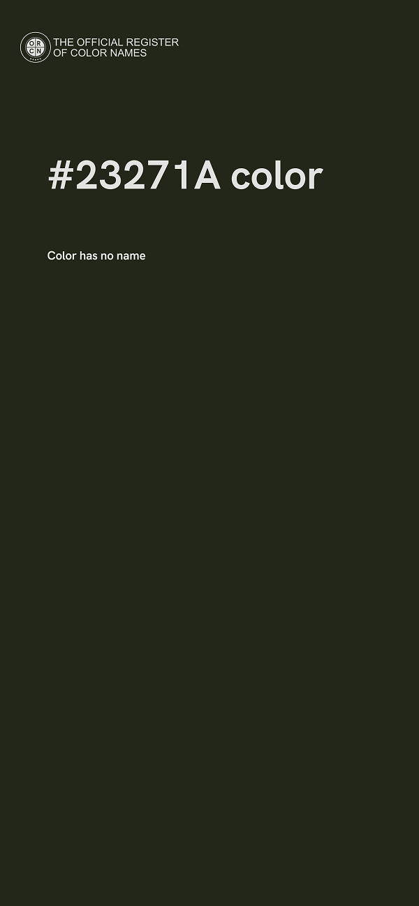 #23271A color image