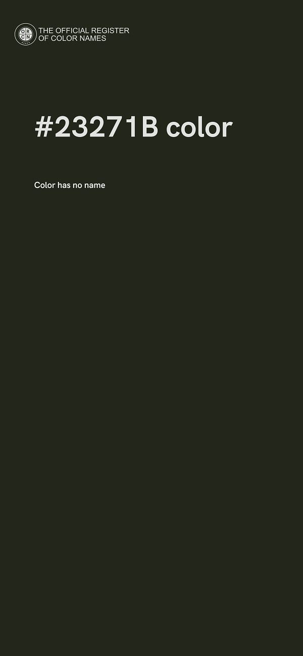 #23271B color image