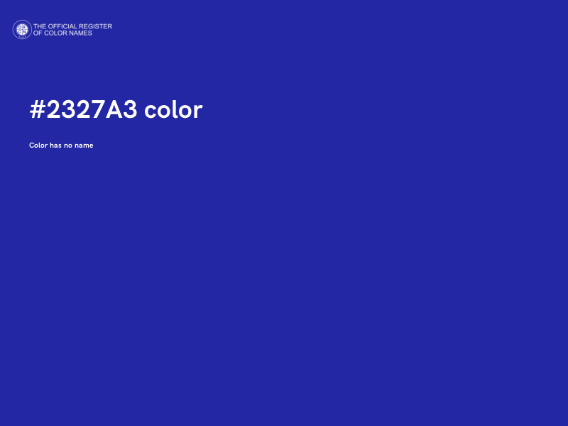 #2327A3 color image