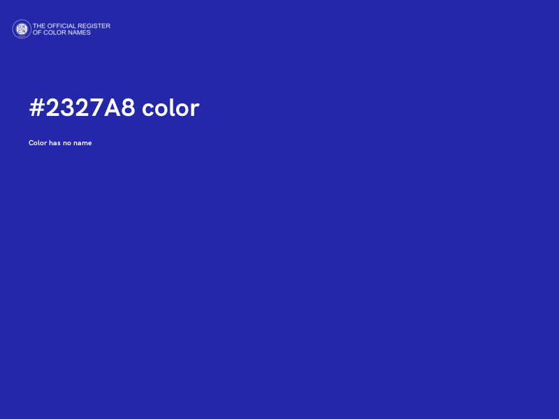 #2327A8 color image