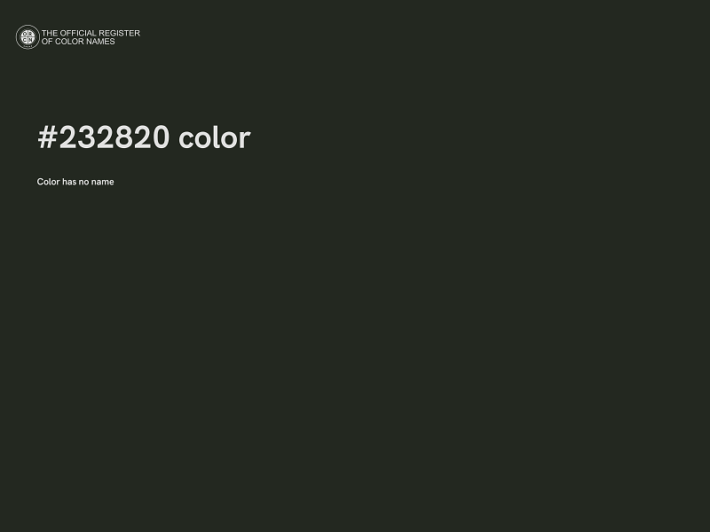#232820 color image