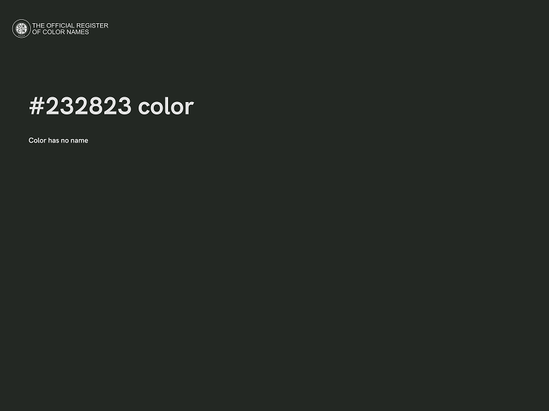 #232823 color image