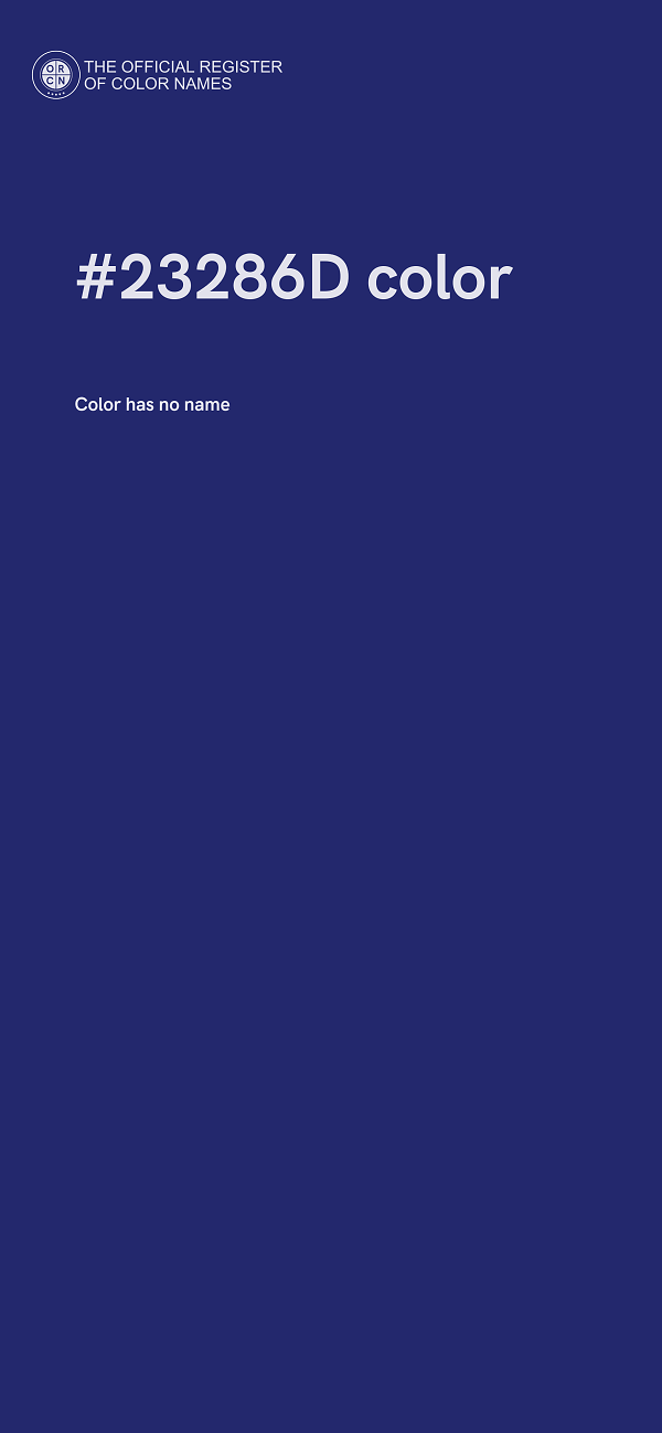 #23286D color image