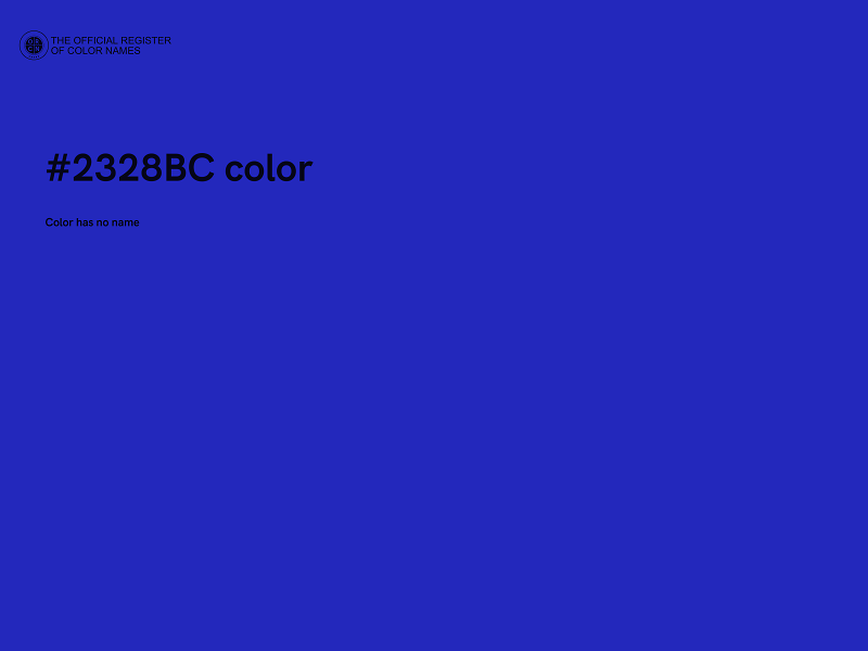 #2328BC color image