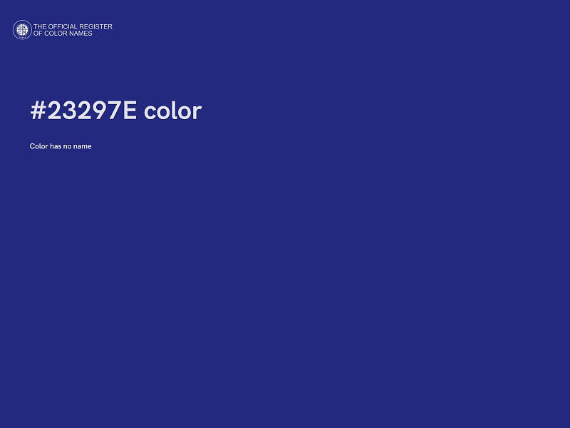 #23297E color image