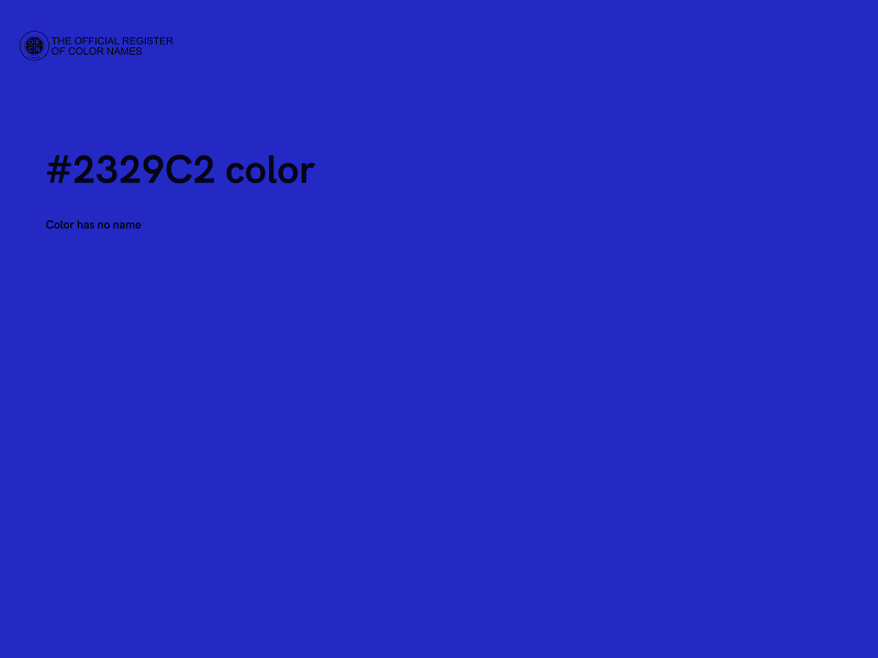 #2329C2 color image