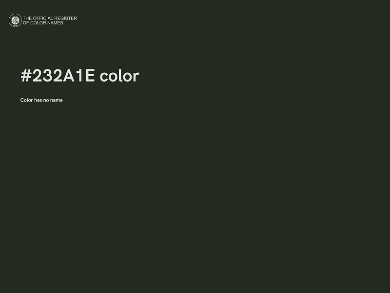 #232A1E color image