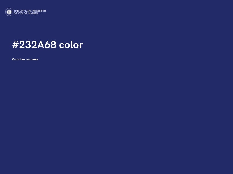 #232A68 color image