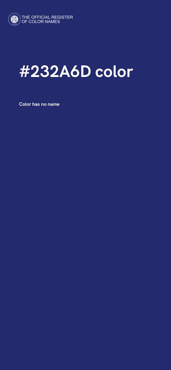 #232A6D color image