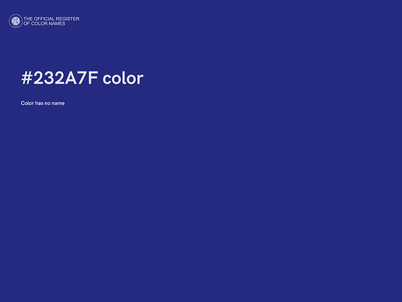 #232A7F color image