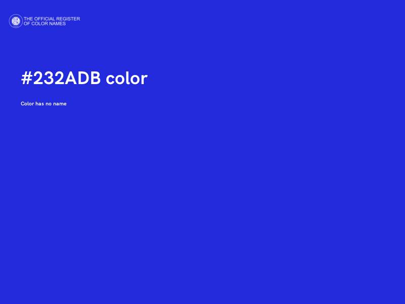 #232ADB color image