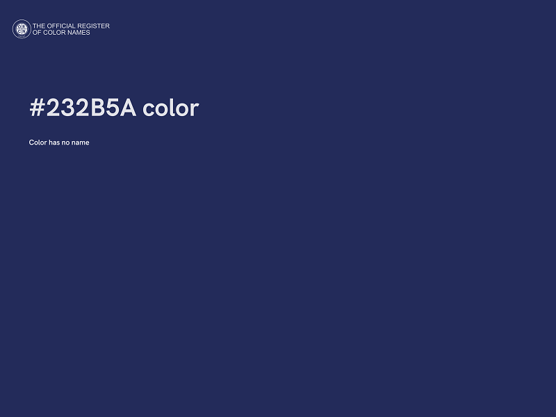 #232B5A color image