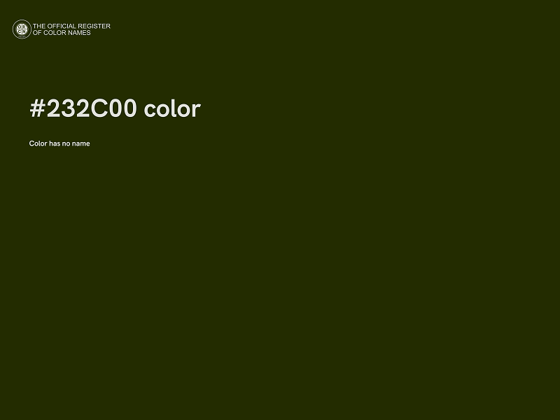 #232C00 color image