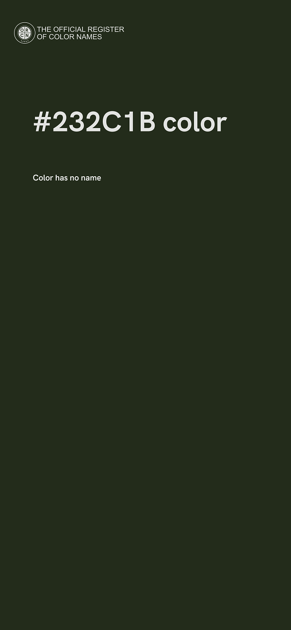 #232C1B color image