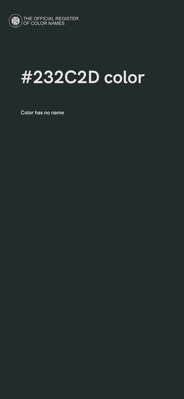 #232C2D color image