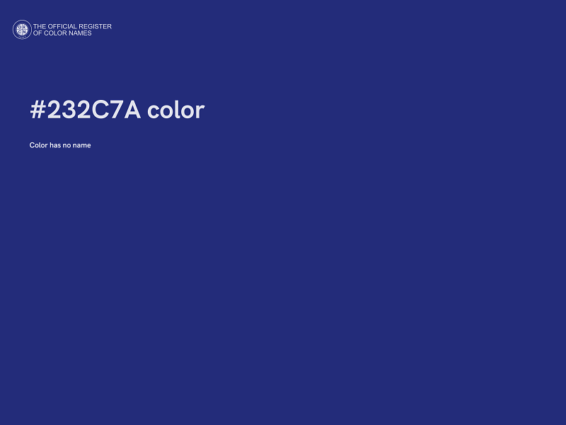 #232C7A color image