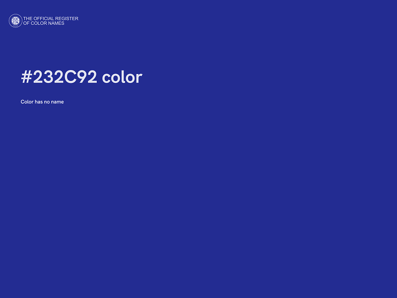 #232C92 color image