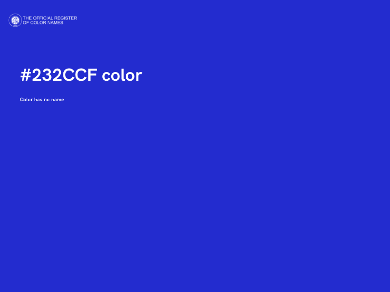 #232CCF color image
