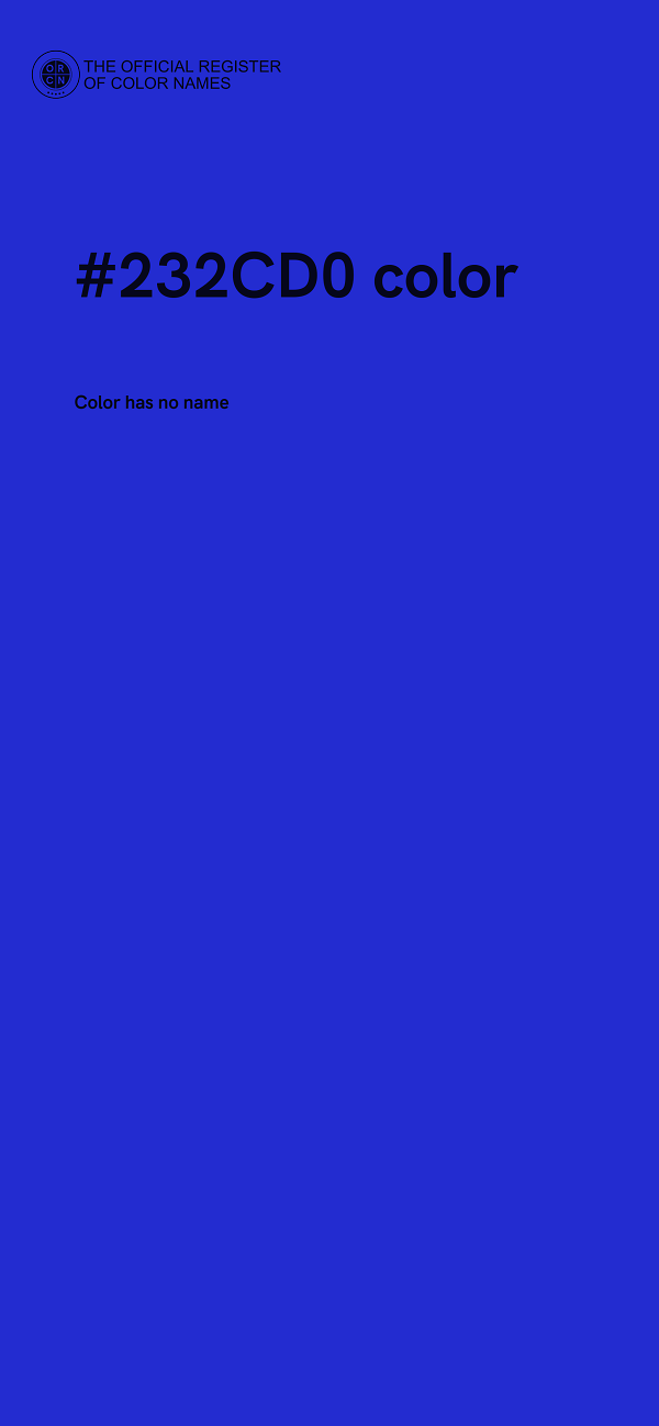 #232CD0 color image