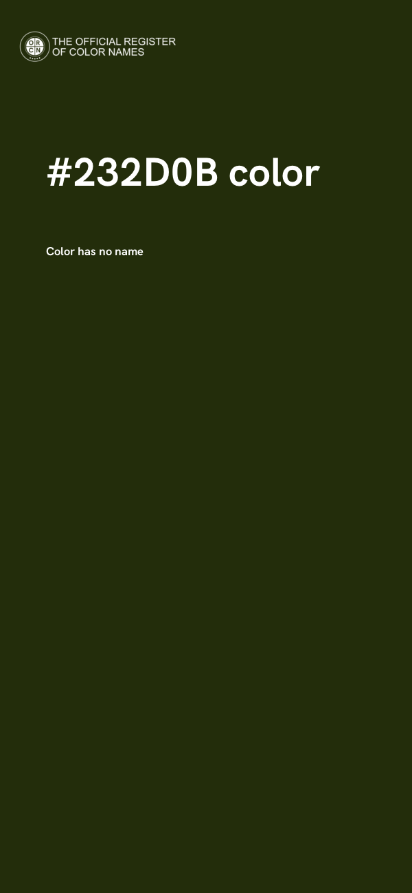 #232D0B color image