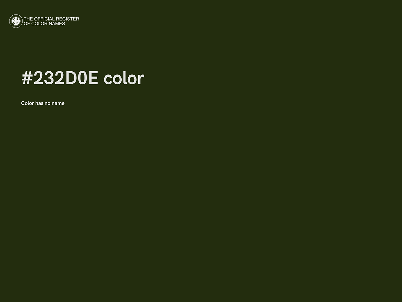 #232D0E color image