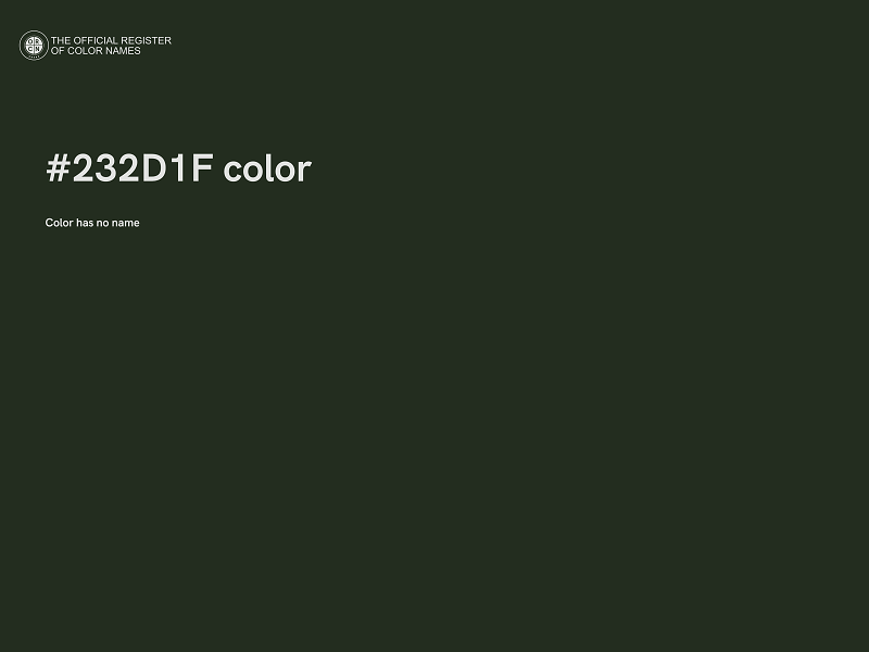 #232D1F color image