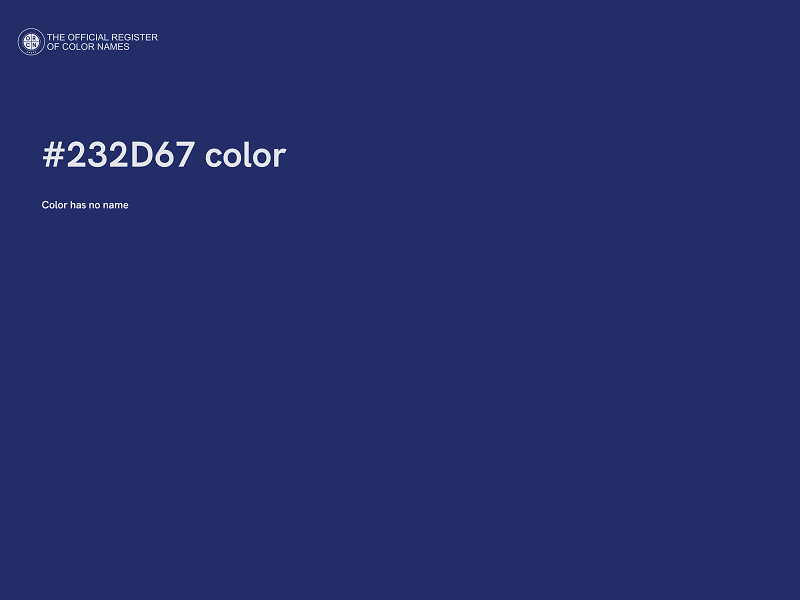 #232D67 color image