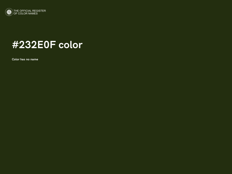 #232E0F color image