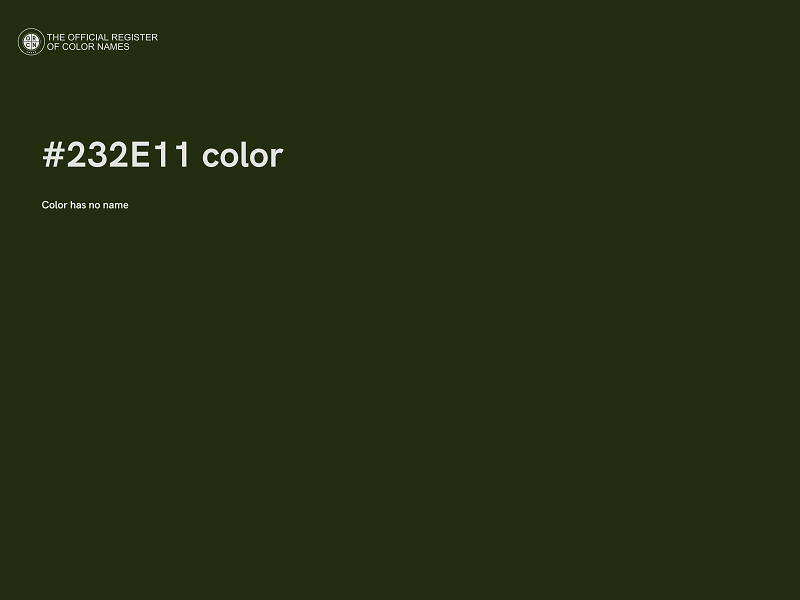 #232E11 color image