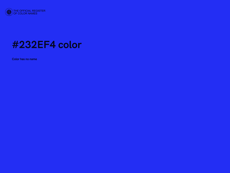 #232EF4 color image