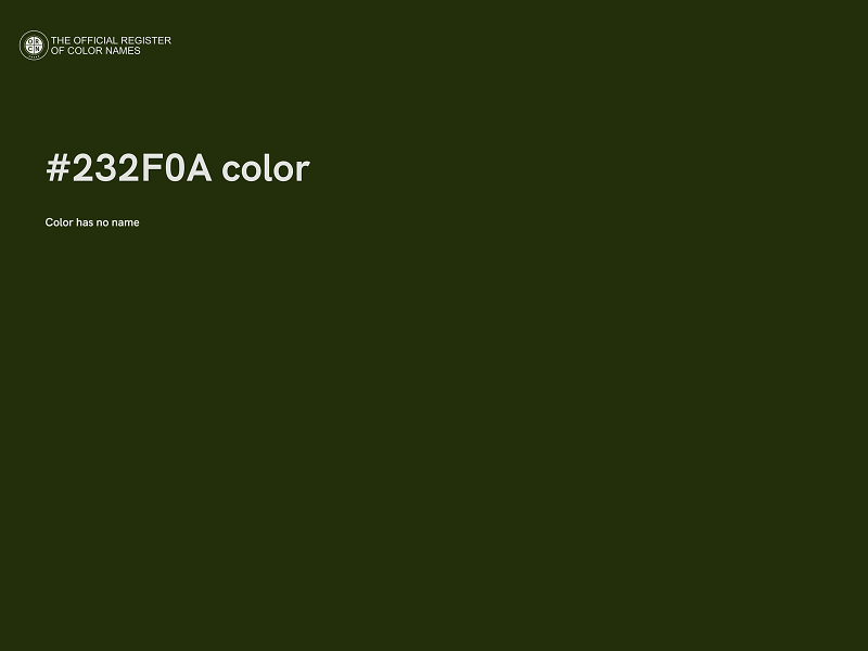 #232F0A color image