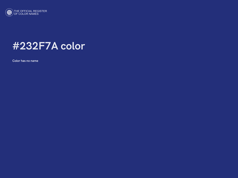 #232F7A color image