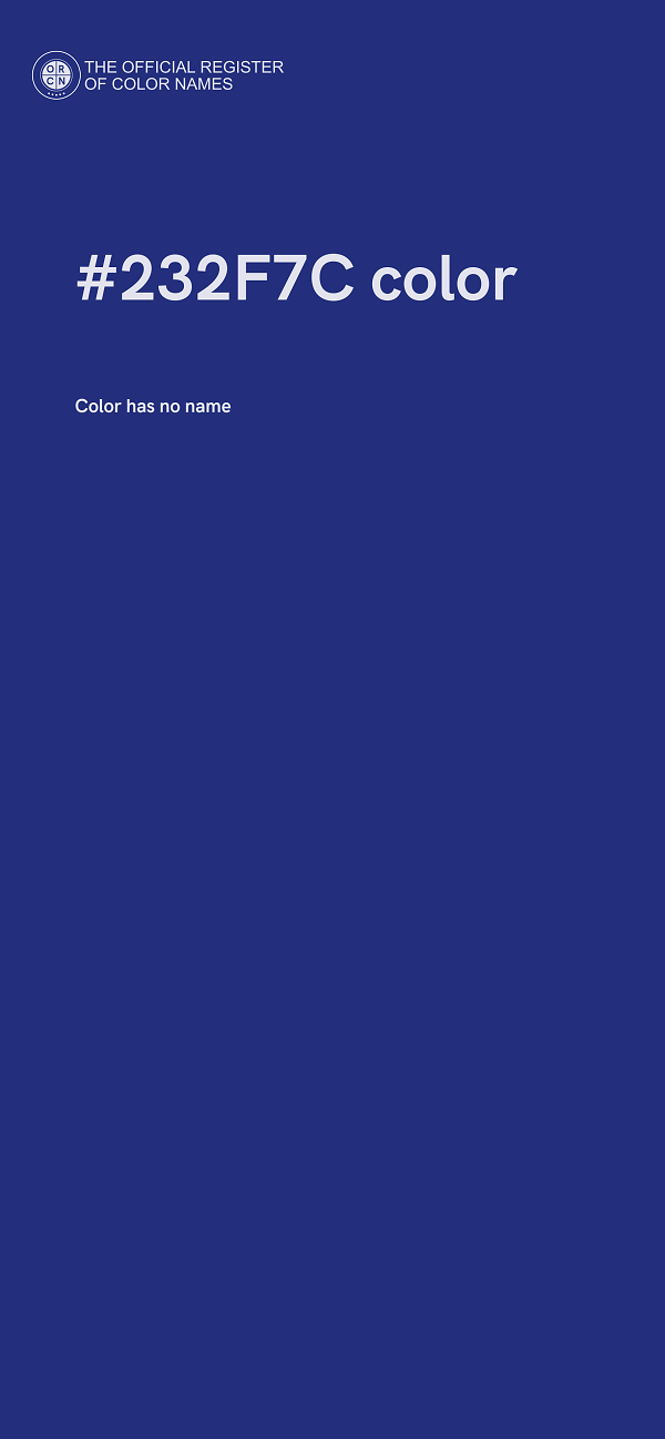 #232F7C color image