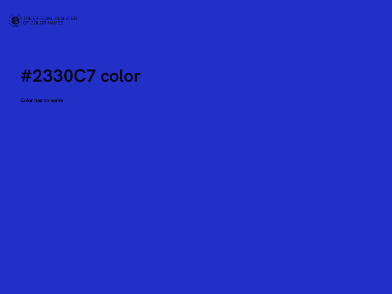 #2330C7 color image