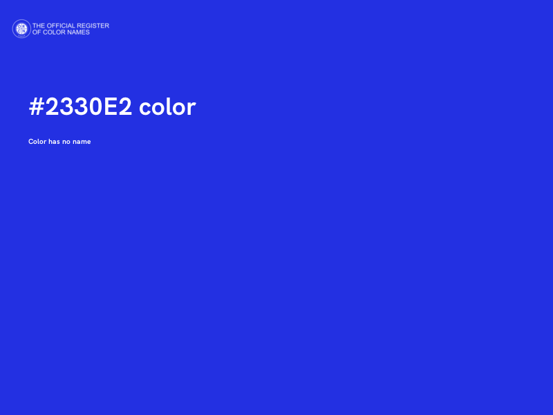 #2330E2 color image