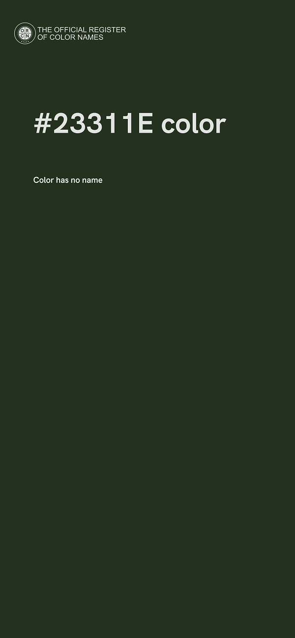#23311E color image