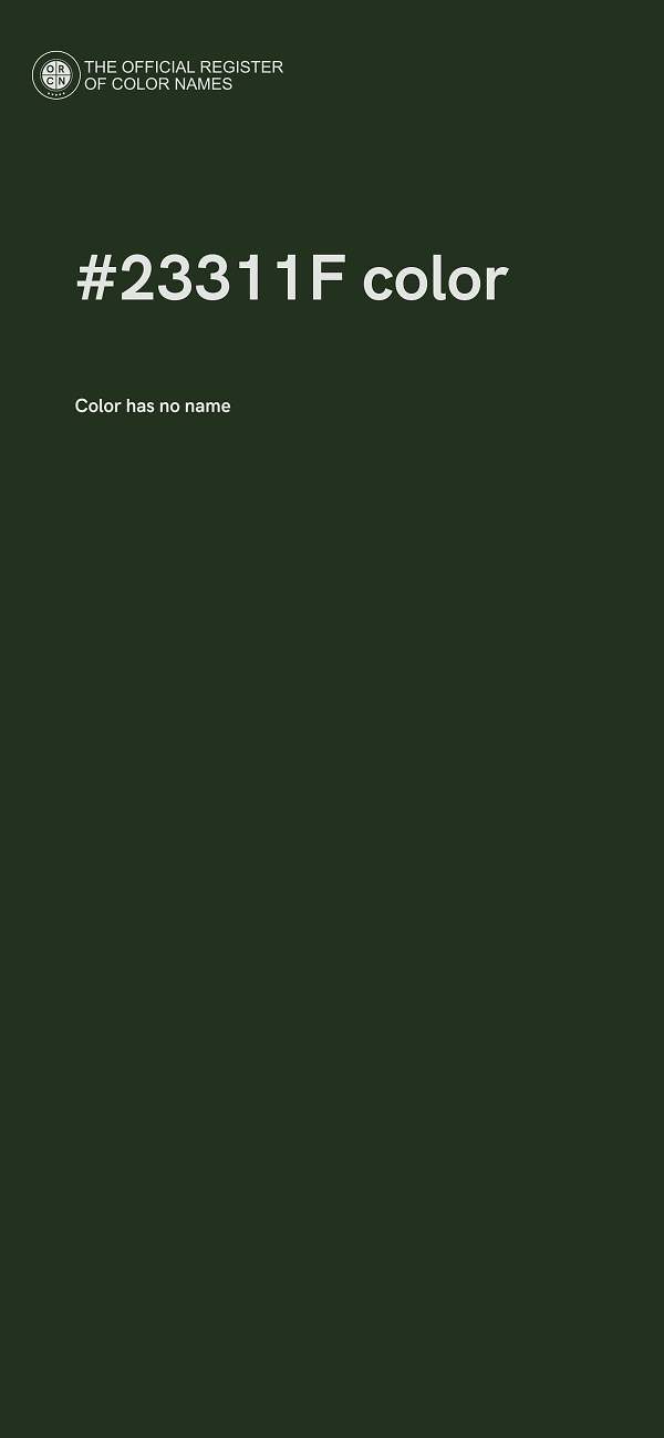 #23311F color image