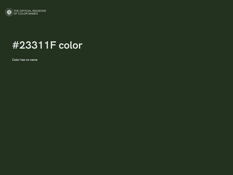 #23311F color image