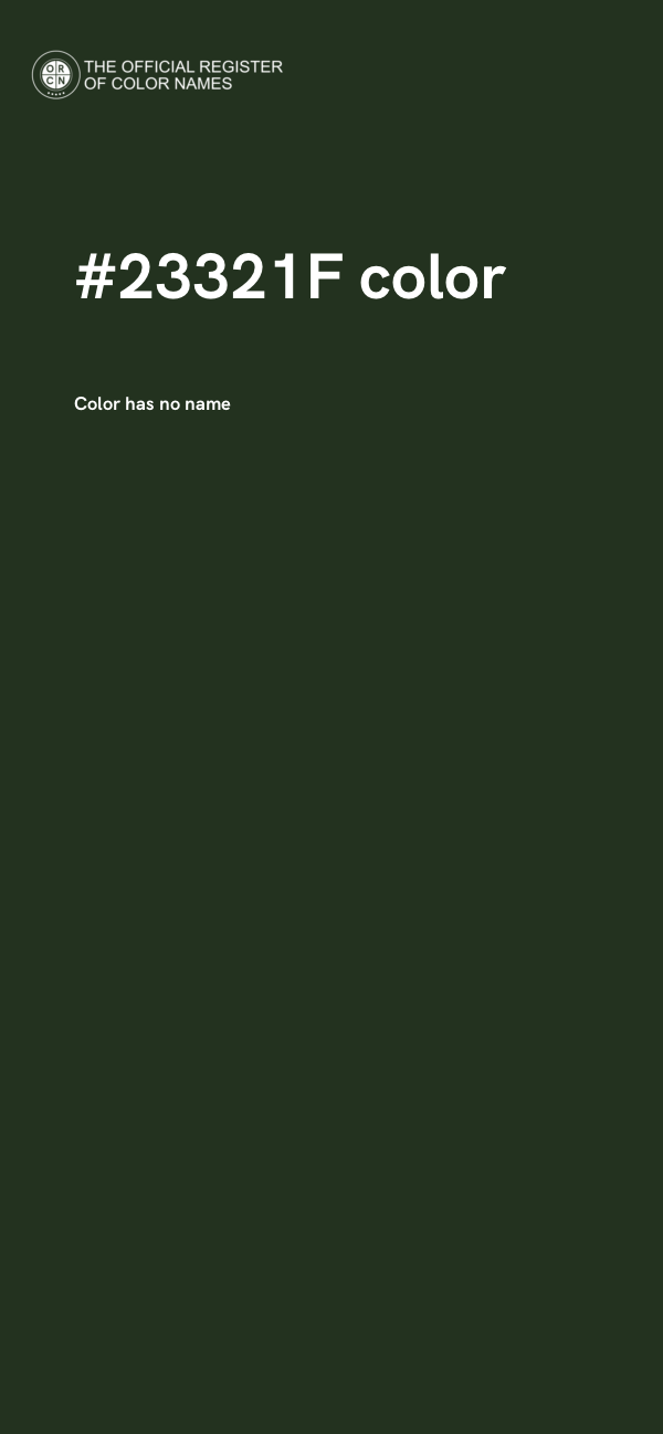 #23321F color image