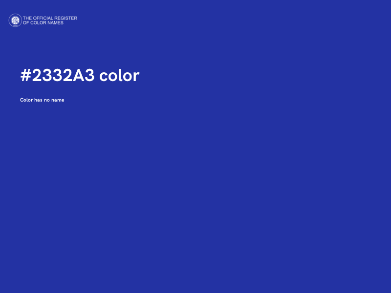 #2332A3 color image