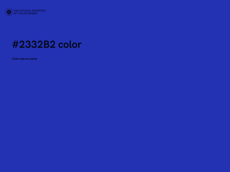 #2332B2 color image