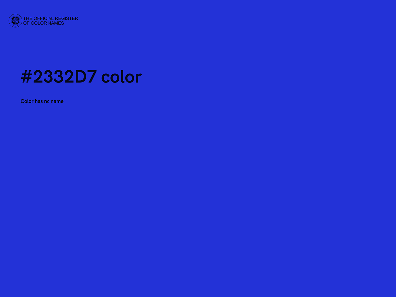 #2332D7 color image