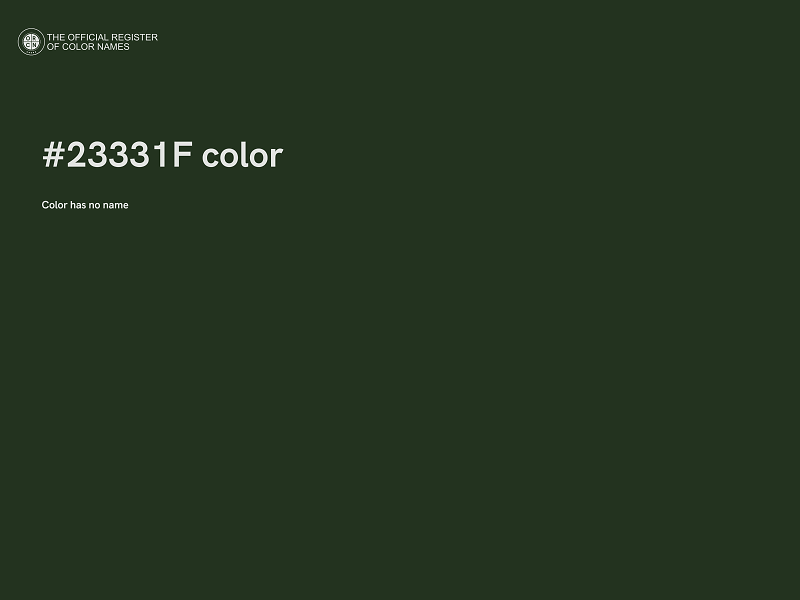 #23331F color image