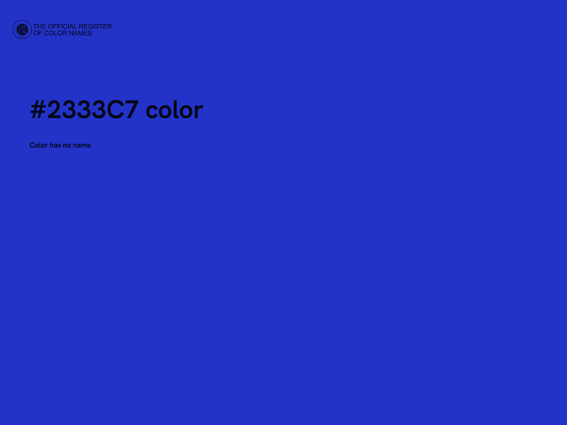 #2333C7 color image