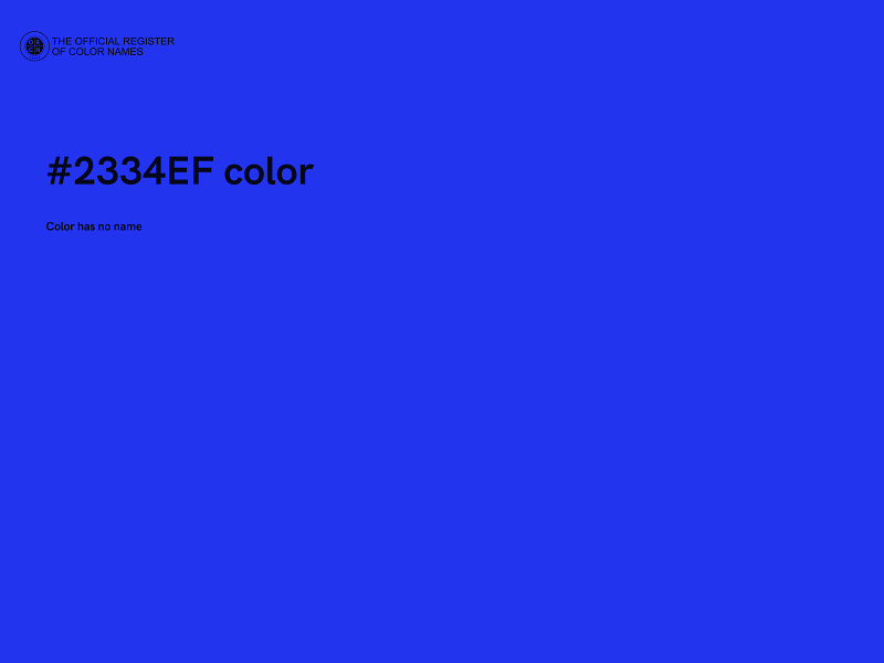 #2334EF color image