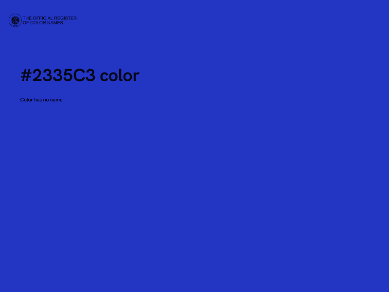 #2335C3 color image