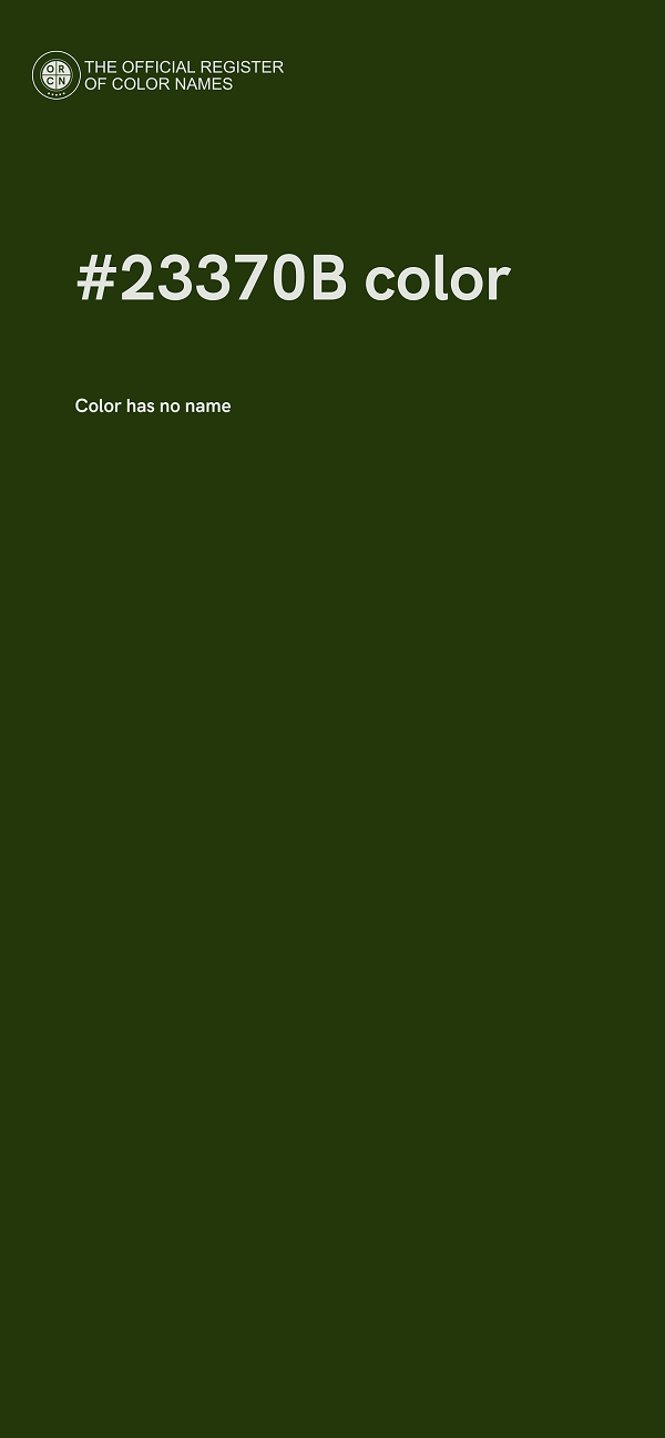 #23370B color image